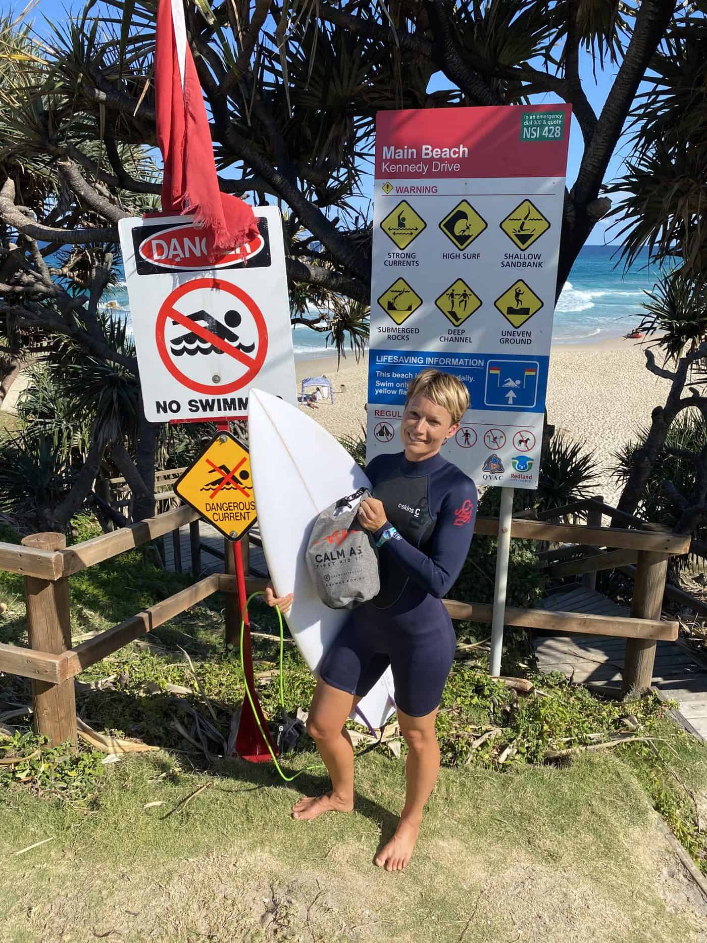 Surfer with Calm As Shark Bite First Aid Slam Pack