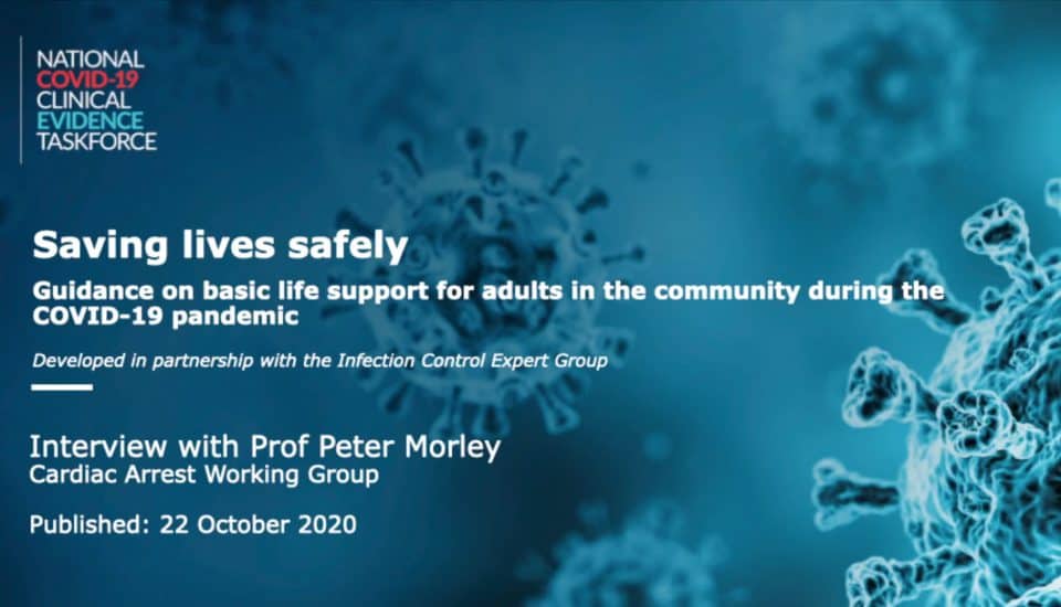 Video featuring Peter Morley –Guidelines for Basic Life Support During Covid-19 Pandemic