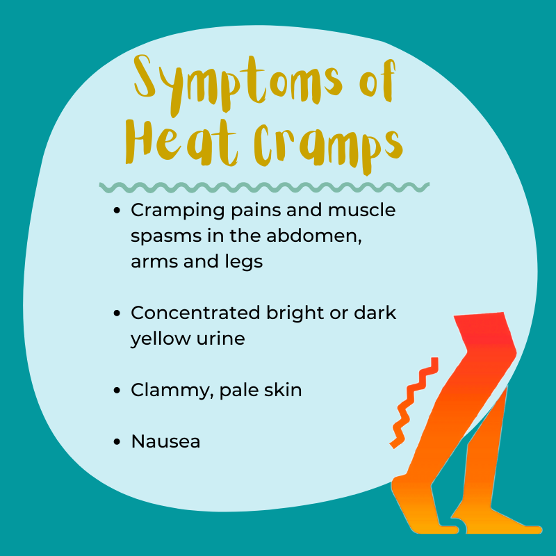 Symptoms of heat cramps