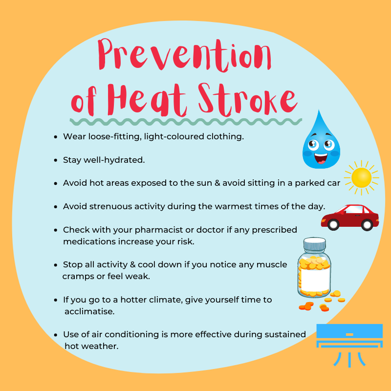 Prevention of heat stroke